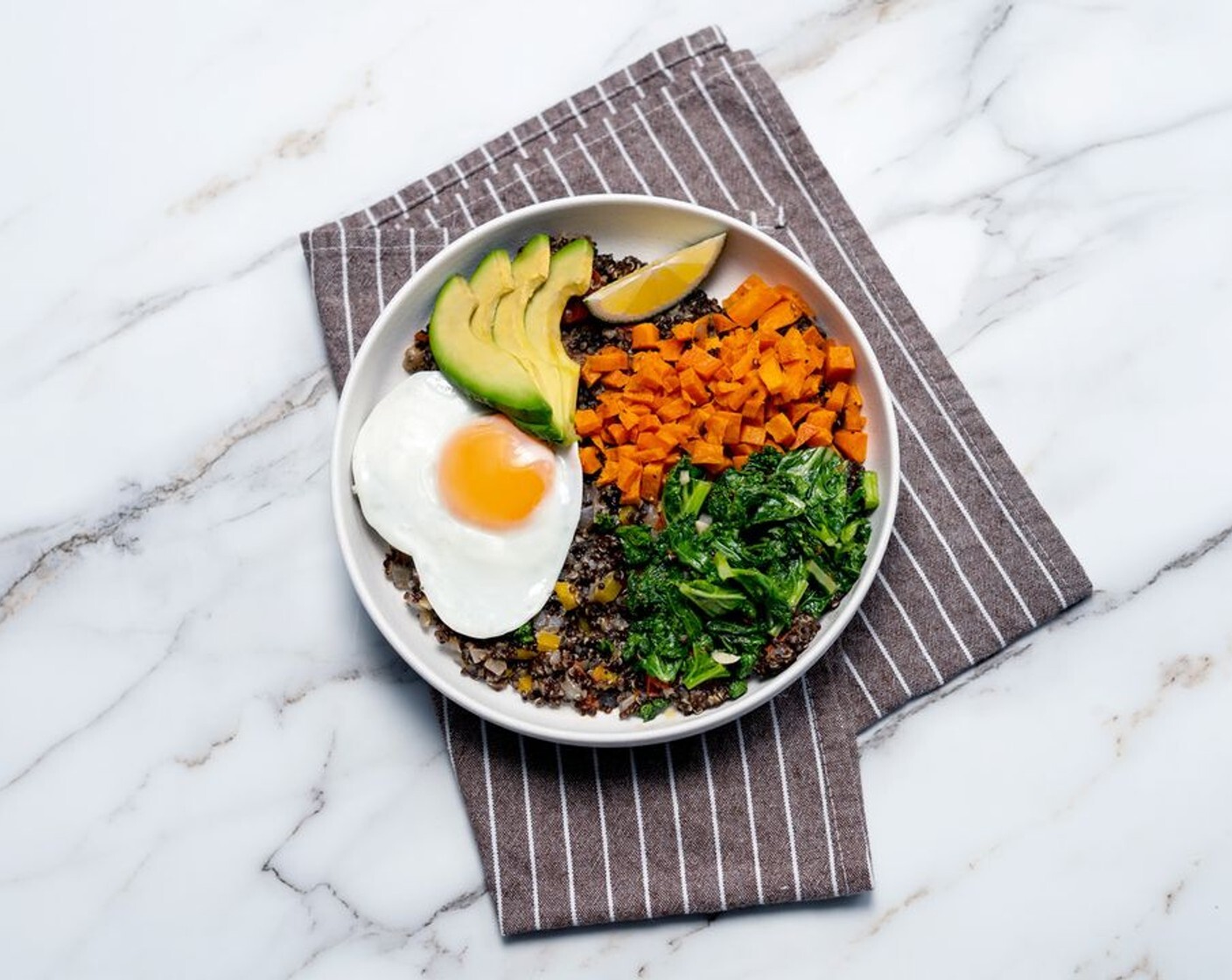 Turmeric-Roasted Sweet Potato and Kale Bowl