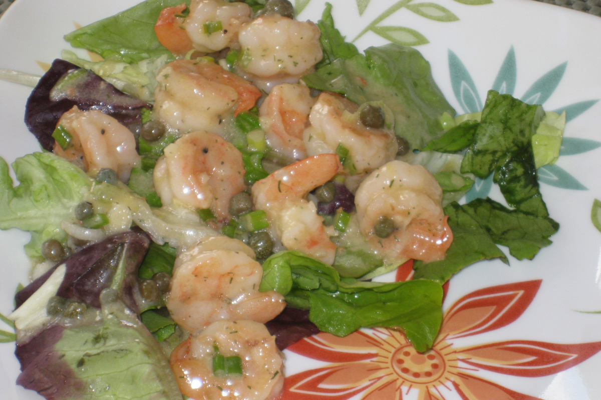 Sautéed Shrimp with Garlic and Capers