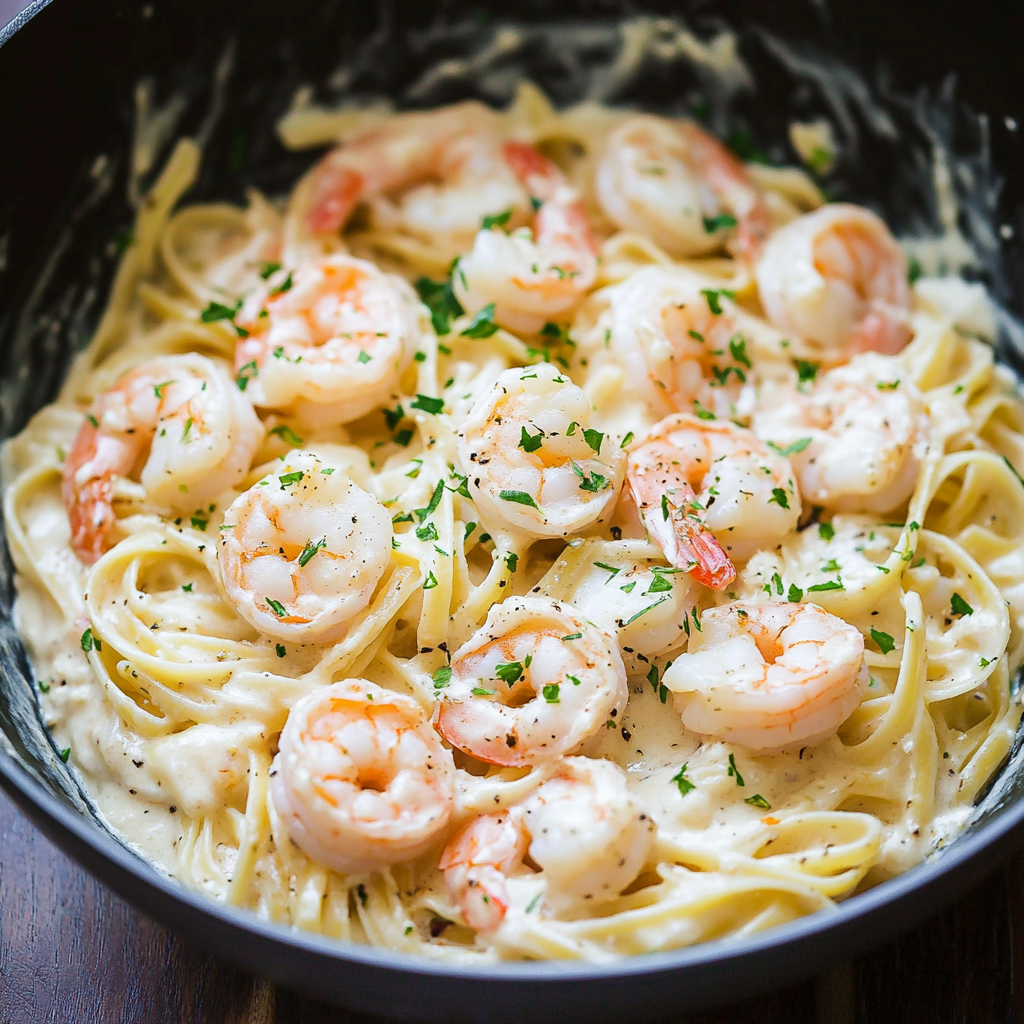 Best-Buy-Inspired Creamy Shrimp Pasta