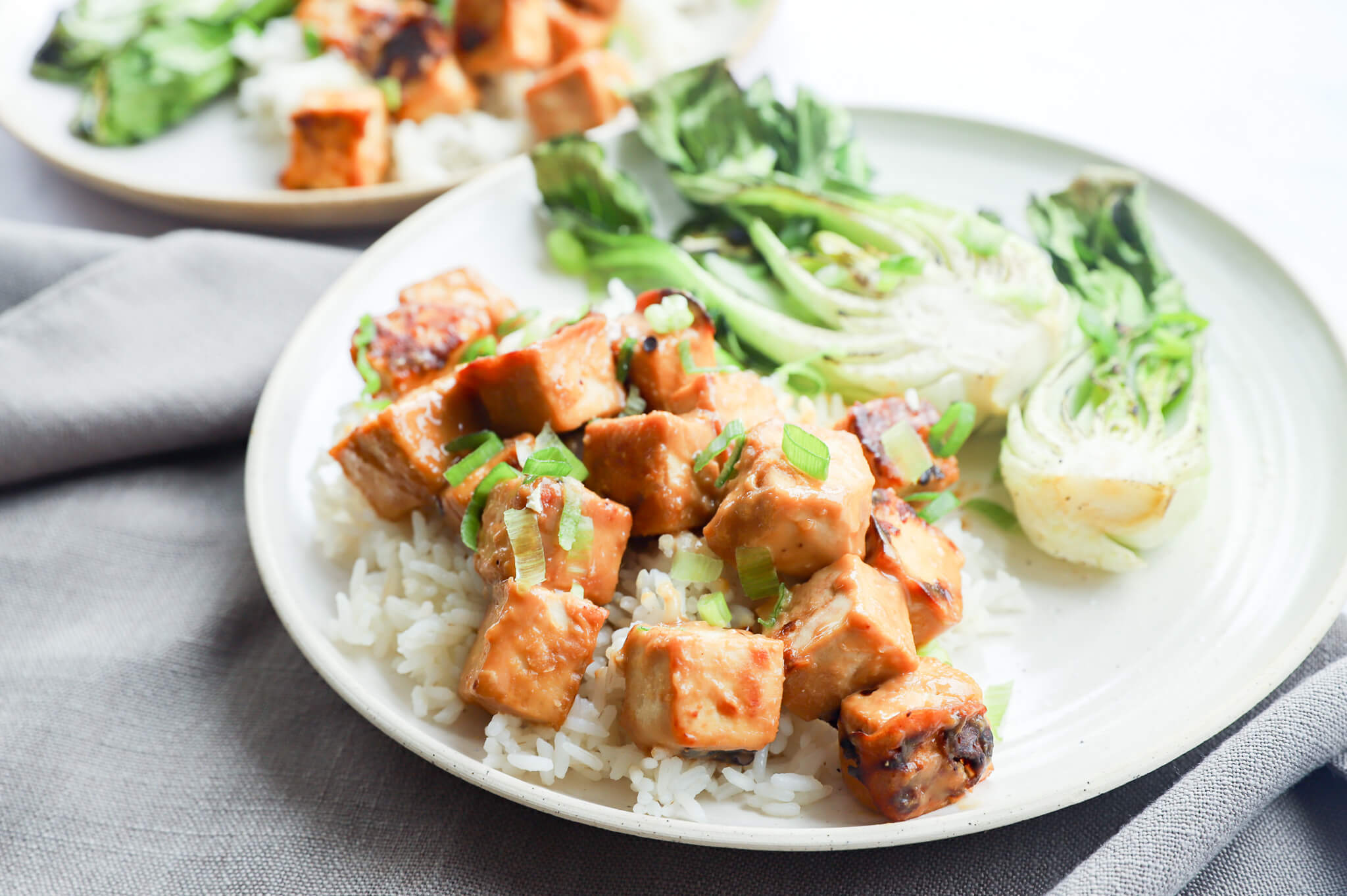 Miso-Marinated Tofu with Bok Choy