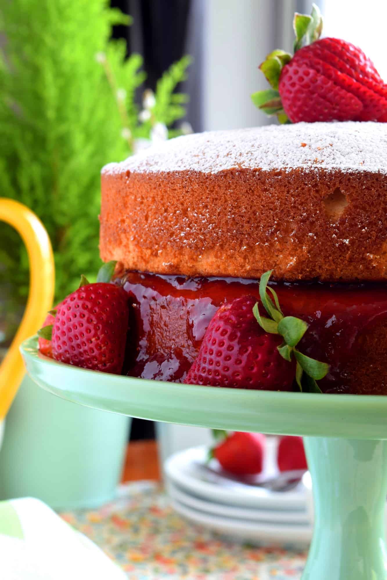 Jam-Stuffed Vanilla Cake