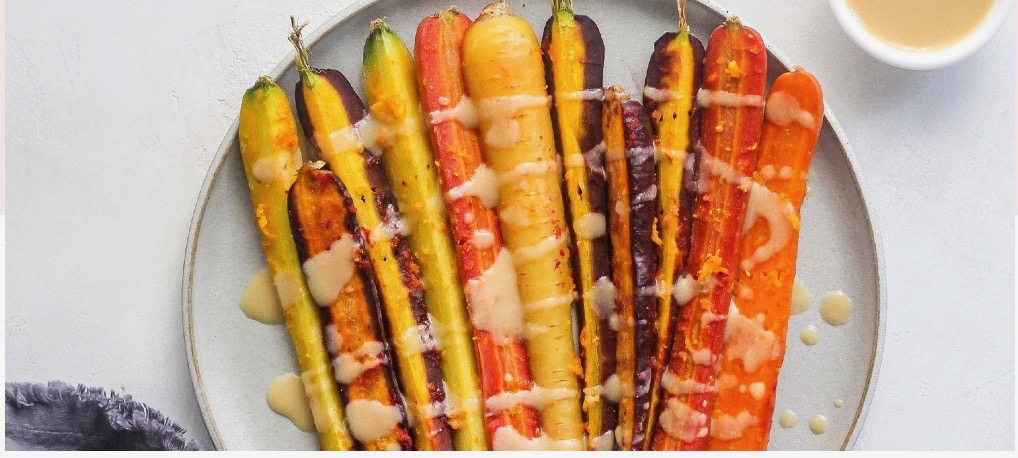 Miso-Glazed Roasted Carrots with Sesame and Cilantro