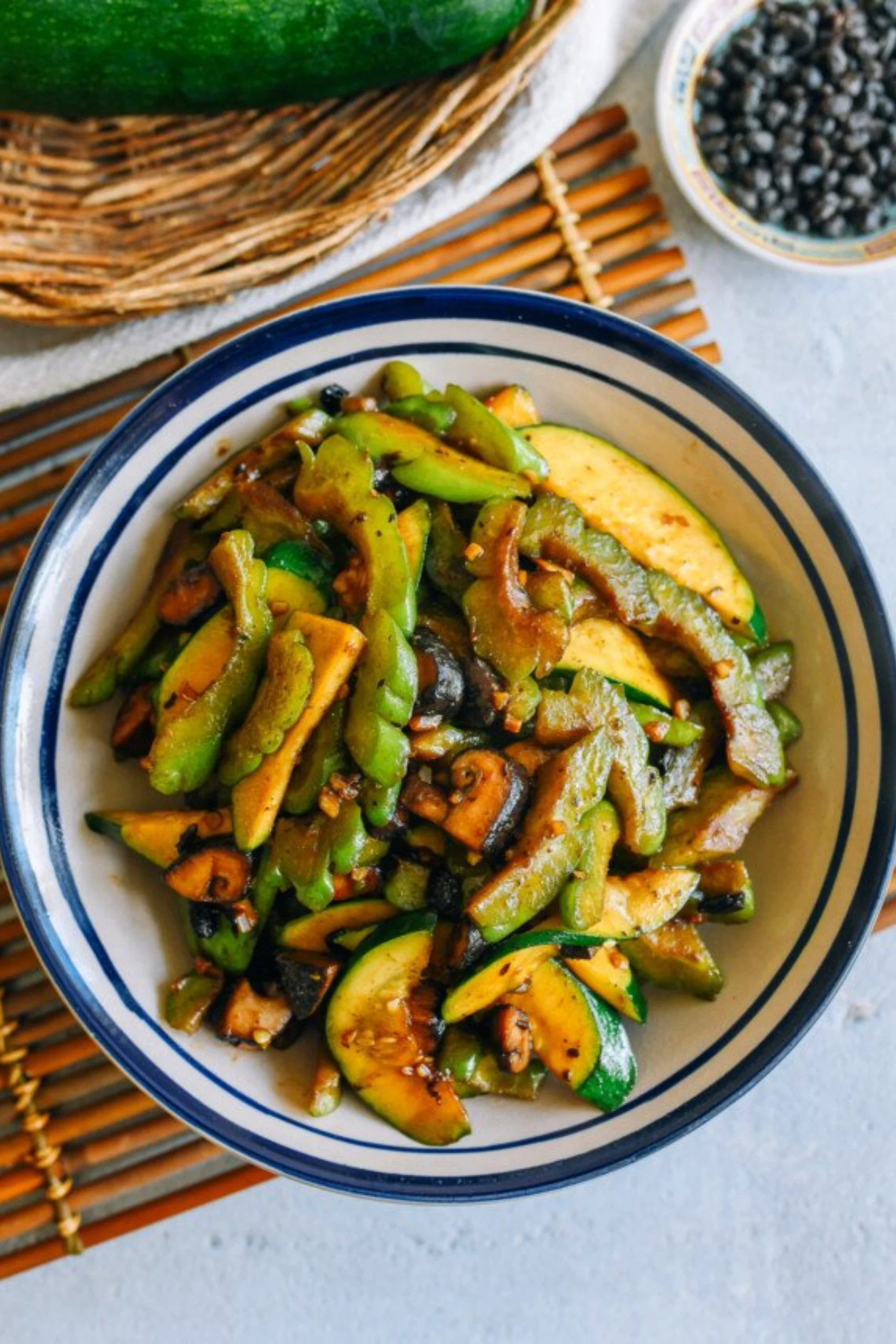 Sautéed Bitter Melon with Garlic and Chili