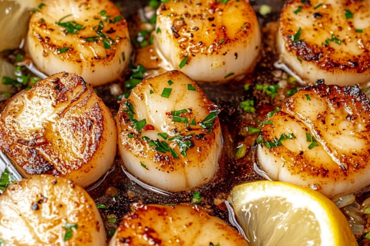 Pan-Seared Scallops with Lemon-Garlic Pan Sauce