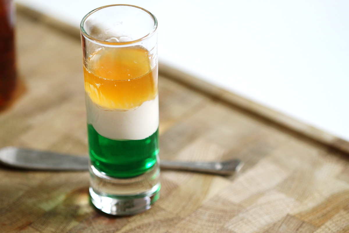 Layered Irish Whiskey Stout Shot