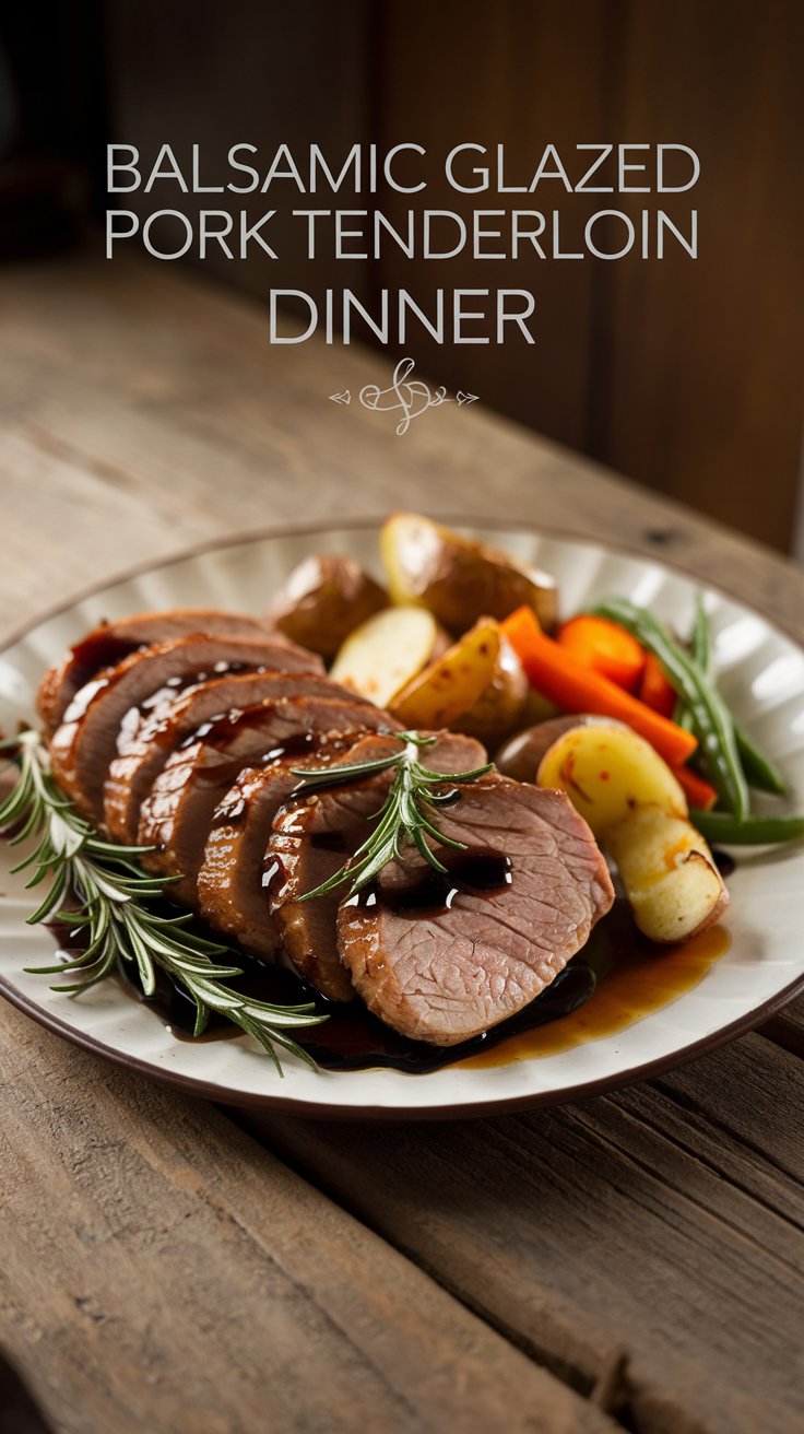 Balsamic-Glazed Pork Tenderloin with Roasted Asparagus