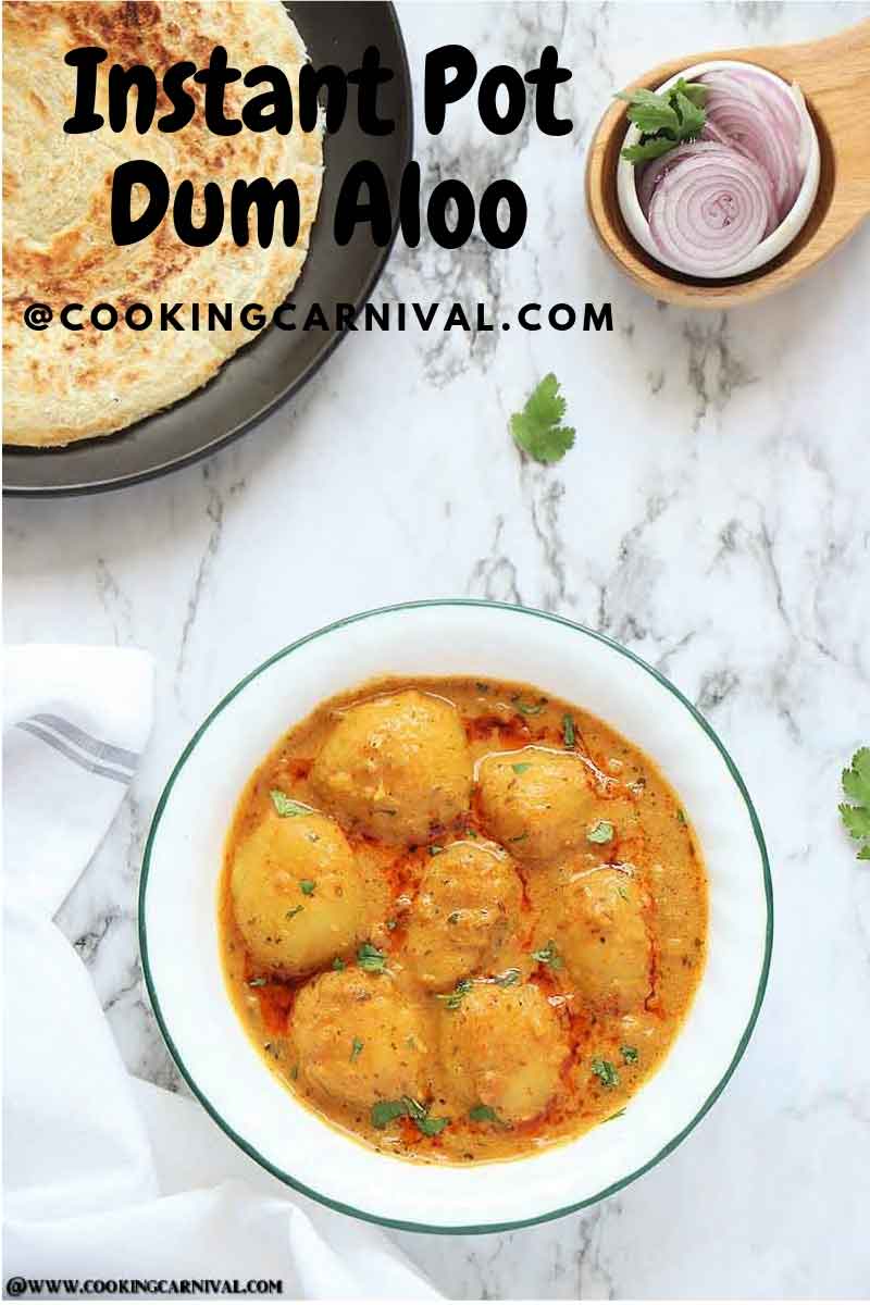 Dum Aloo in Creamy Yogurt Sauce with Almonds