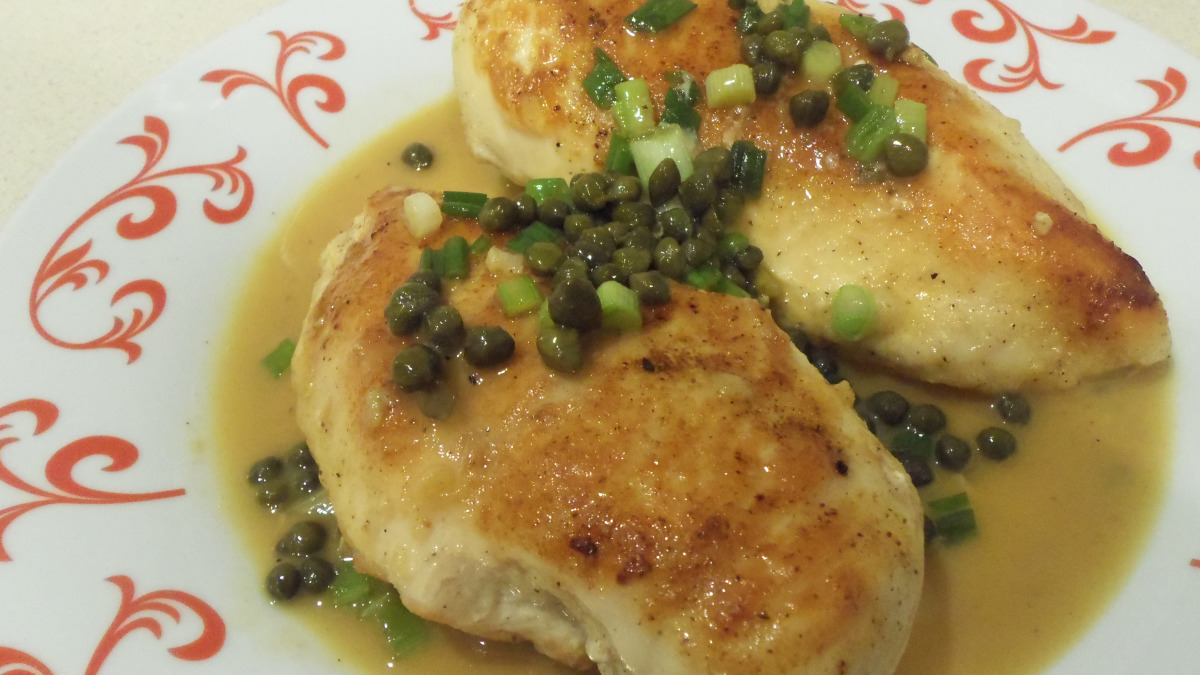 Herb-Crusted Chicken with Capers
