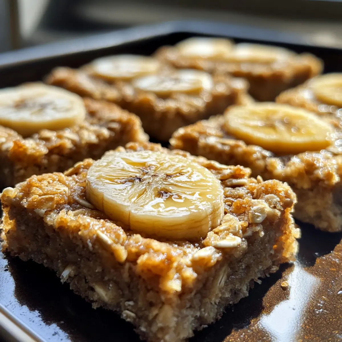Baked Banana Oats with Honey and Walnuts
