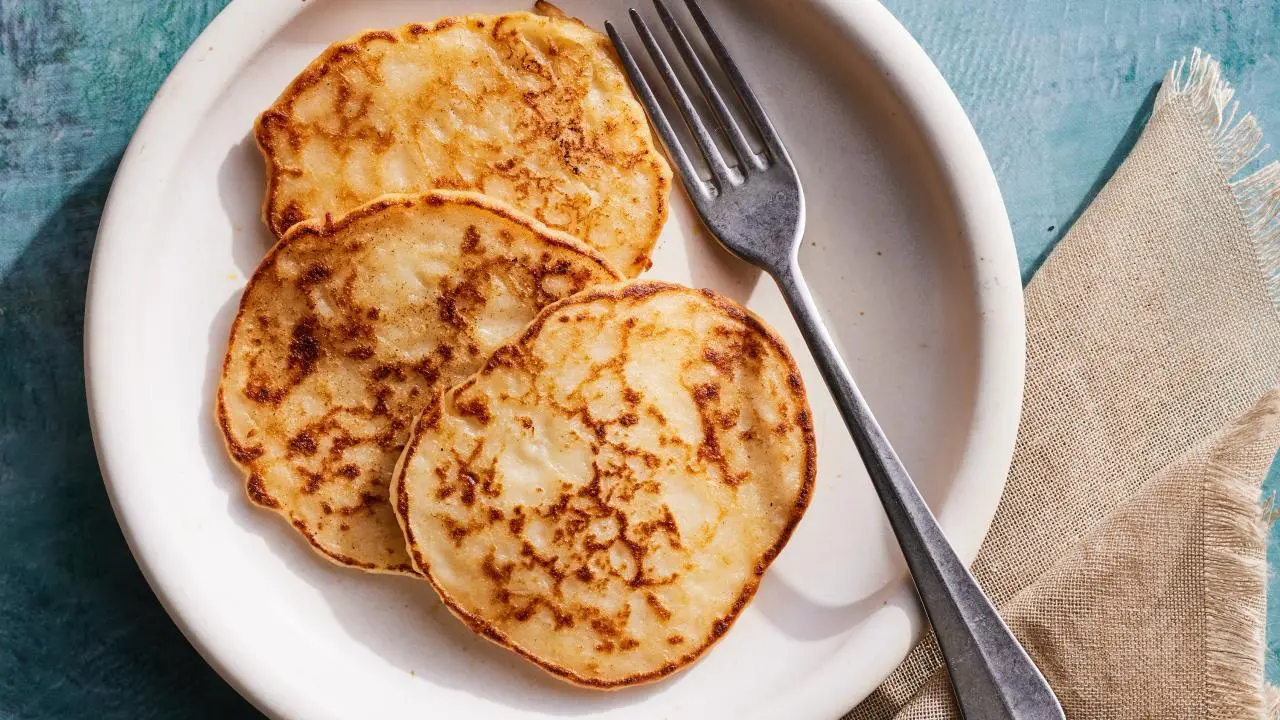 Pan-Fried Boxty Pancakes with Caramelized Onions and Chives