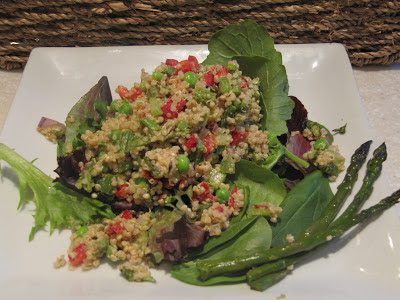 Lemon-Dill Quinoa Bowls with Roasted Asparagus