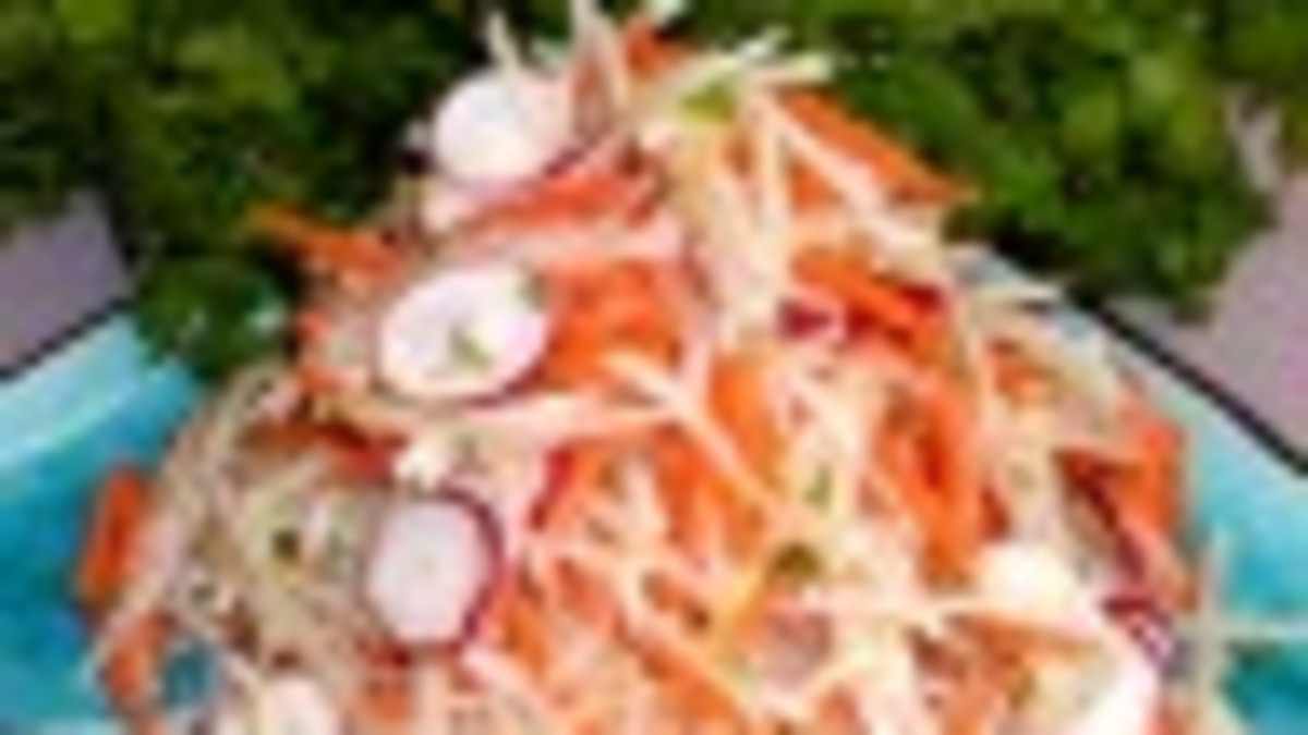 Miso-Glazed Carrot and Daikon Salad