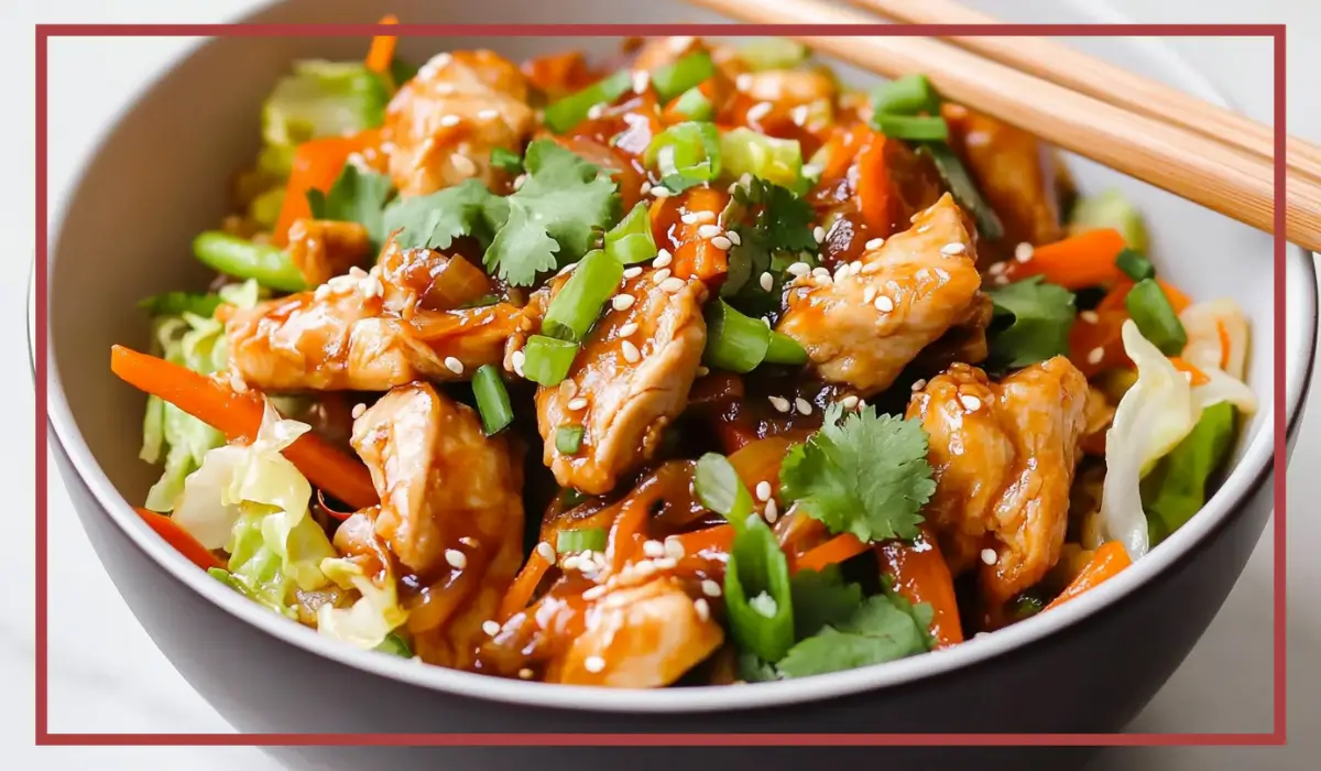 One-Pan Chicken and Veggie Stir-Fry with Ginger