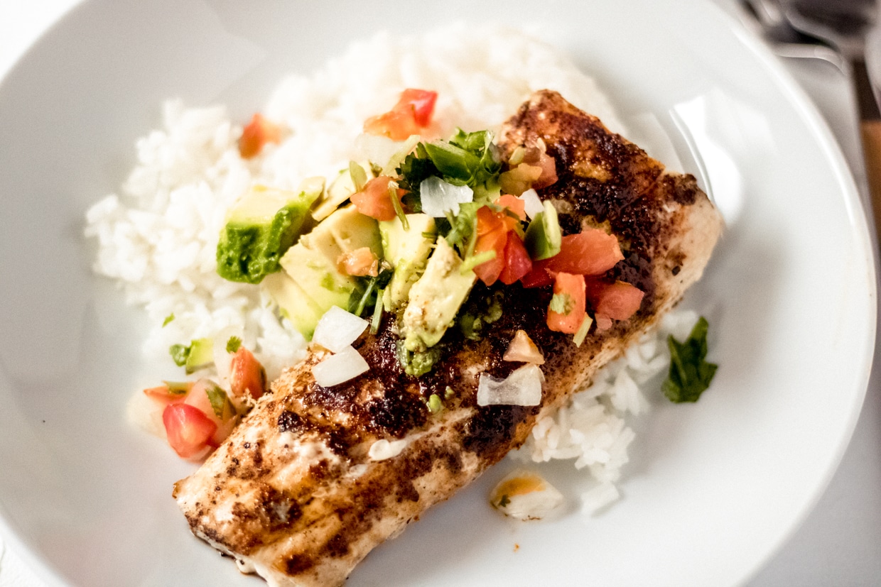 Grilled Mahi-Mahi with Coconut-Cilantro Sauce