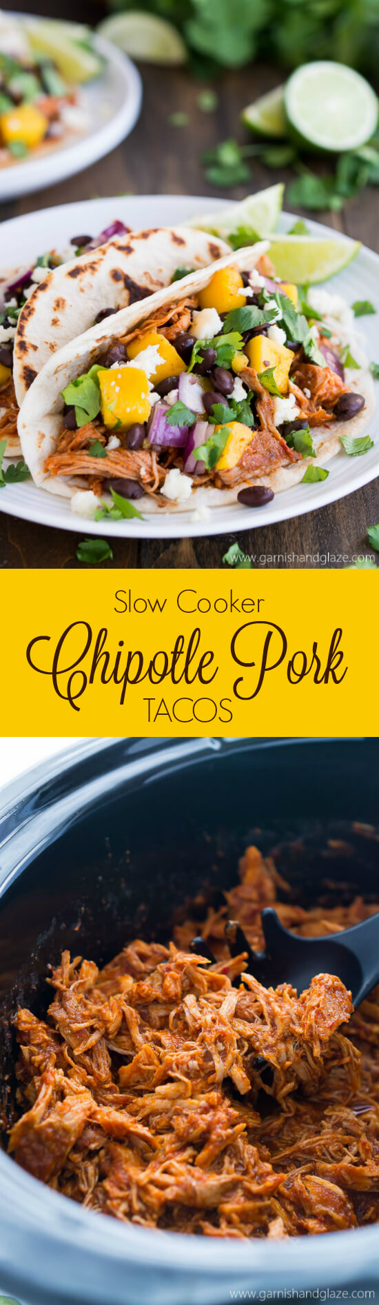 Slow-Cooked Pork Tacos with Chipotle Sauce