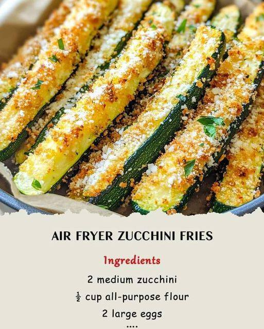 Air Fryer Crispy Zucchini Fries with Herb Dip