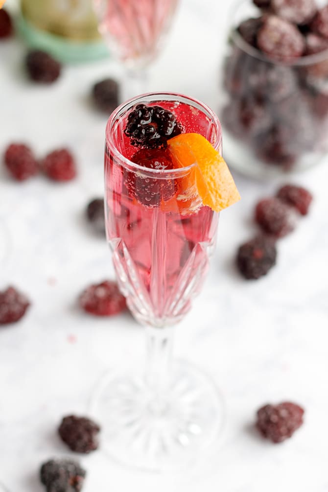 Blackberry-Lemon Sparkling Punch with Mint