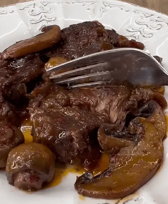 Slow-Simmered Beef & Mushroom Stew