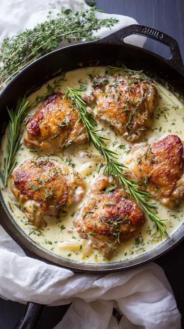 Pan-Braised Chicken Thighs with White Wine