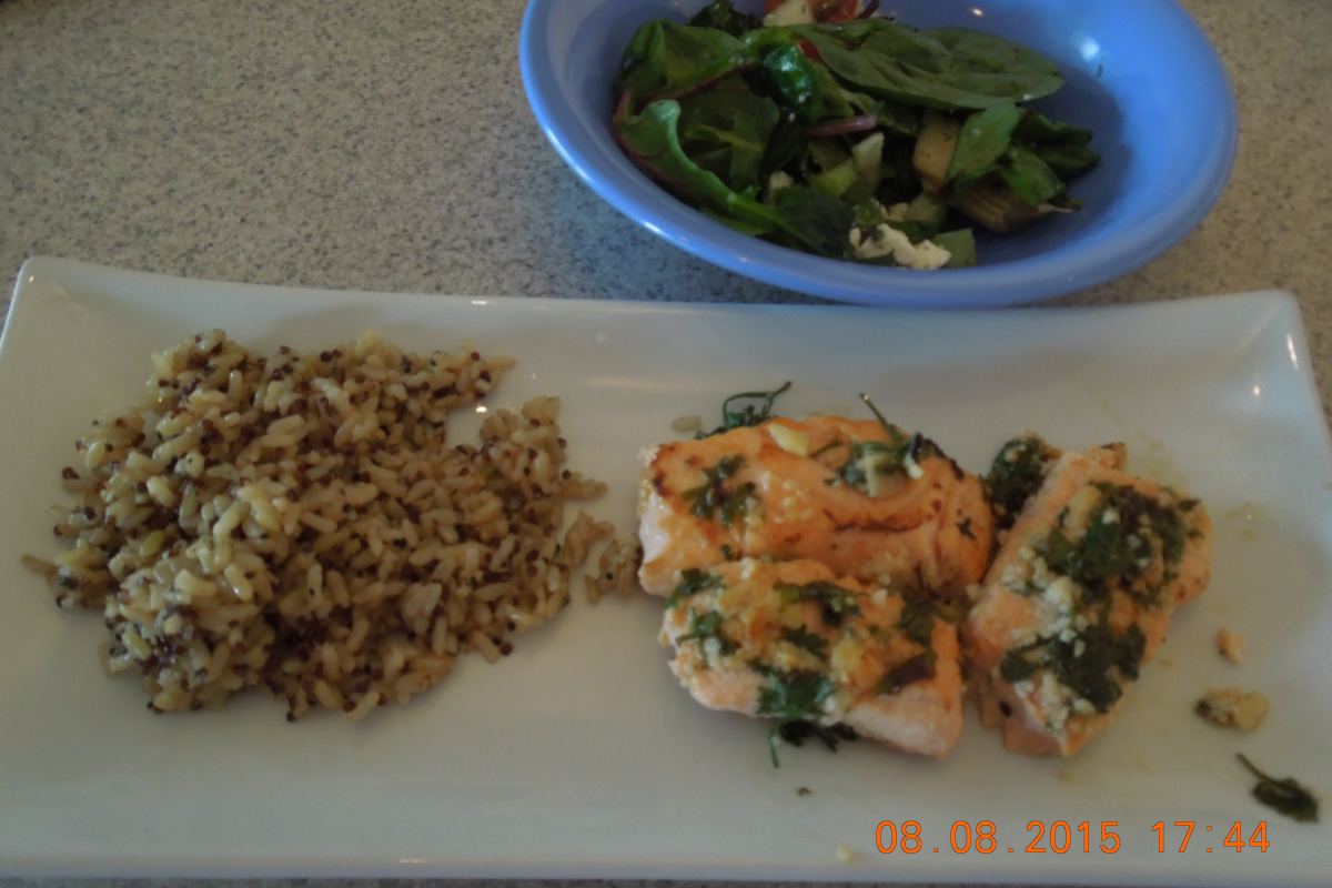 Turmeric-Ginger Baked Salmon with Lemon Dill