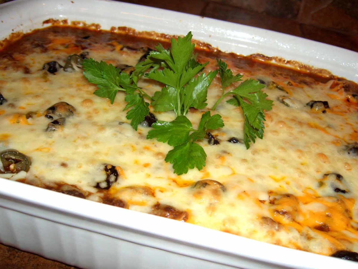 Cheesy Beef and Bean Casserole