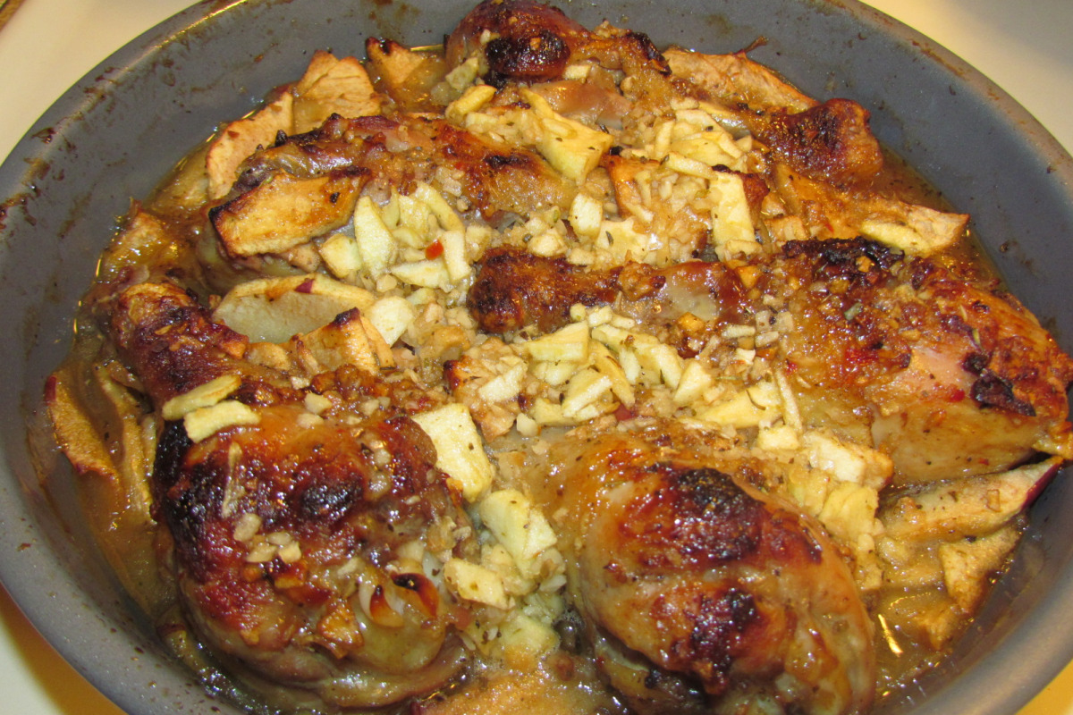Maple-Bacon Stuffed Chicken Breast with Apple Slices