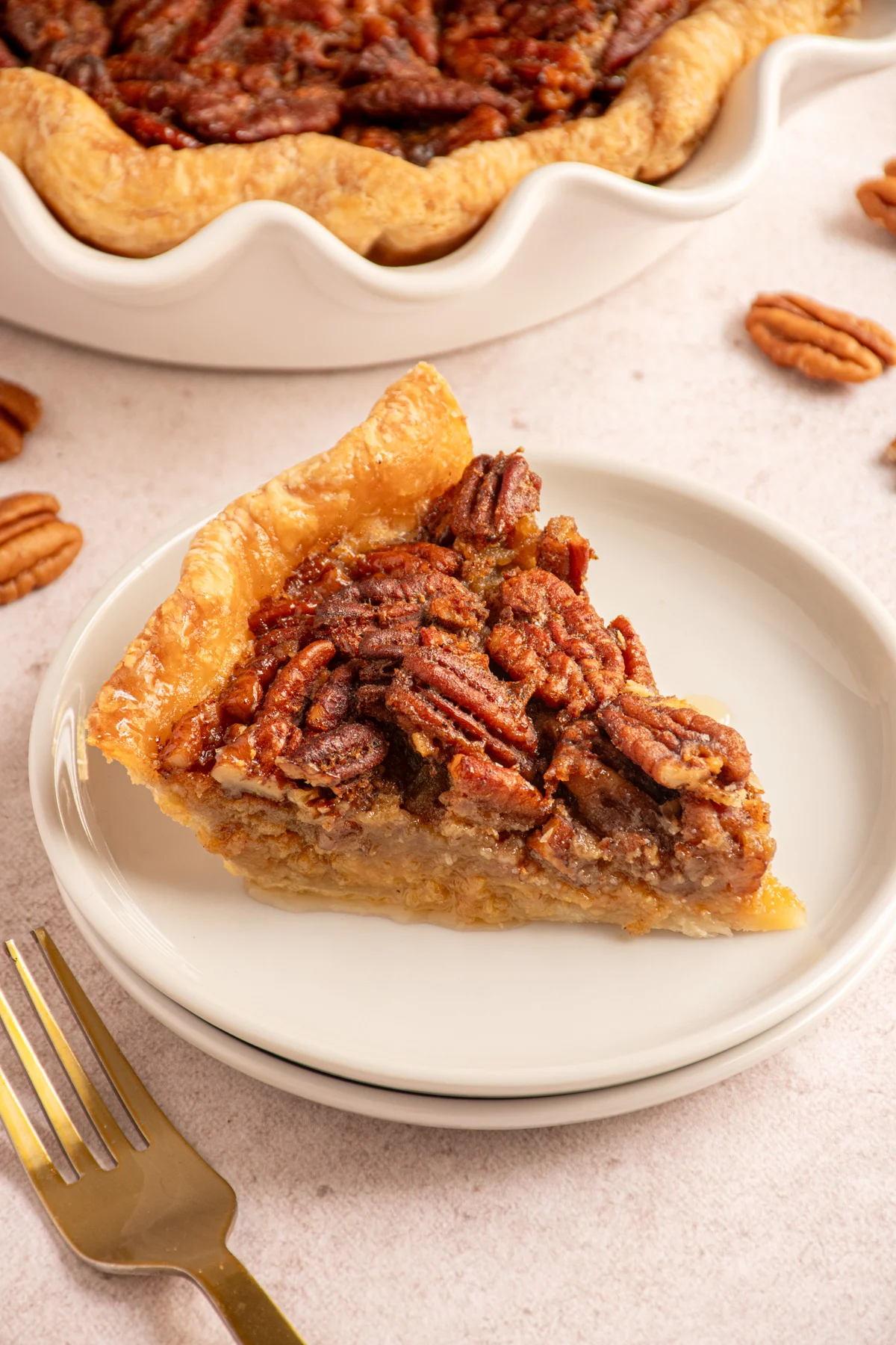 Bourbon-Glazed Pecan Pie