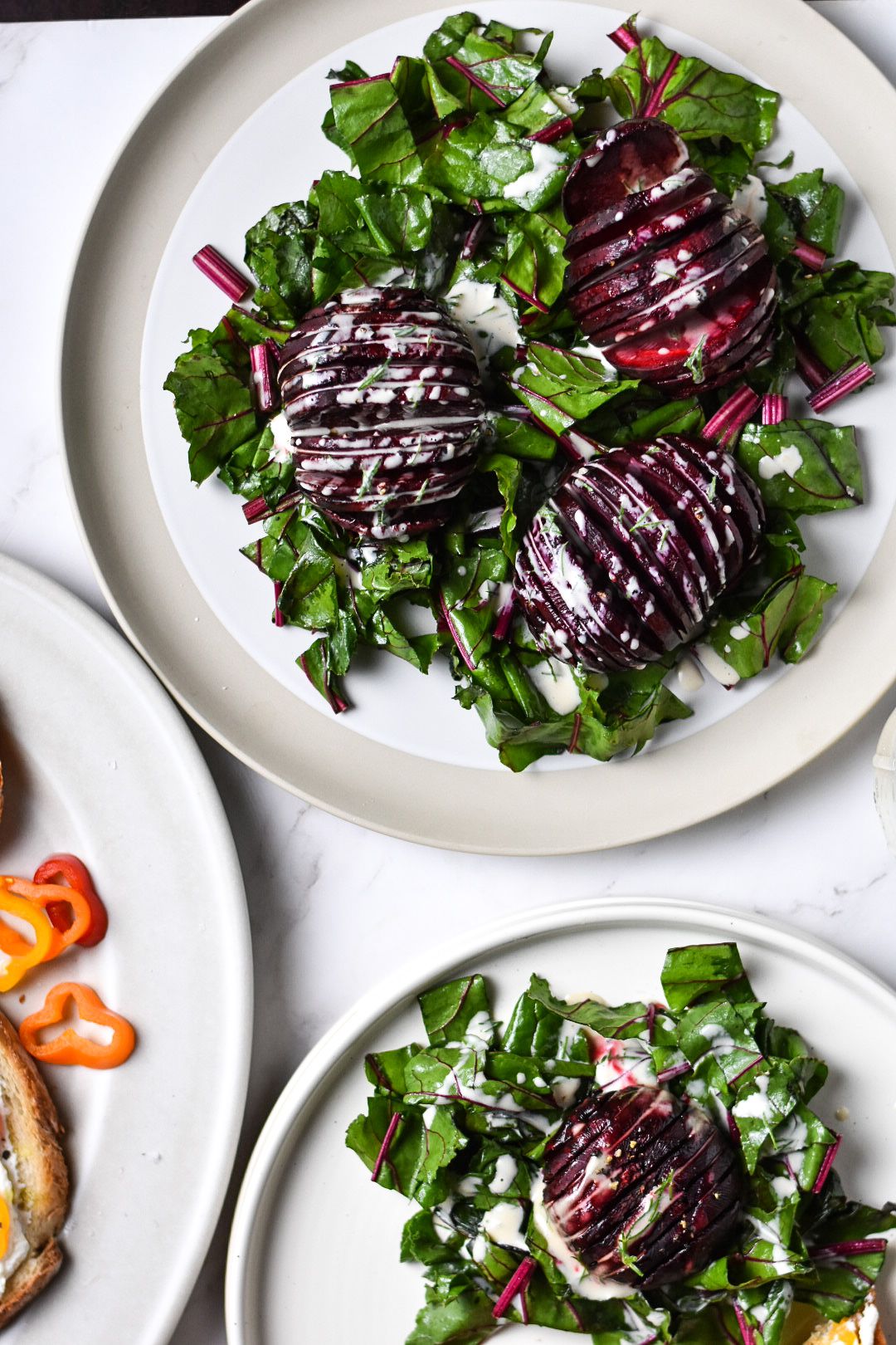 Tahini-Dressed Beetroot Salad with Dill