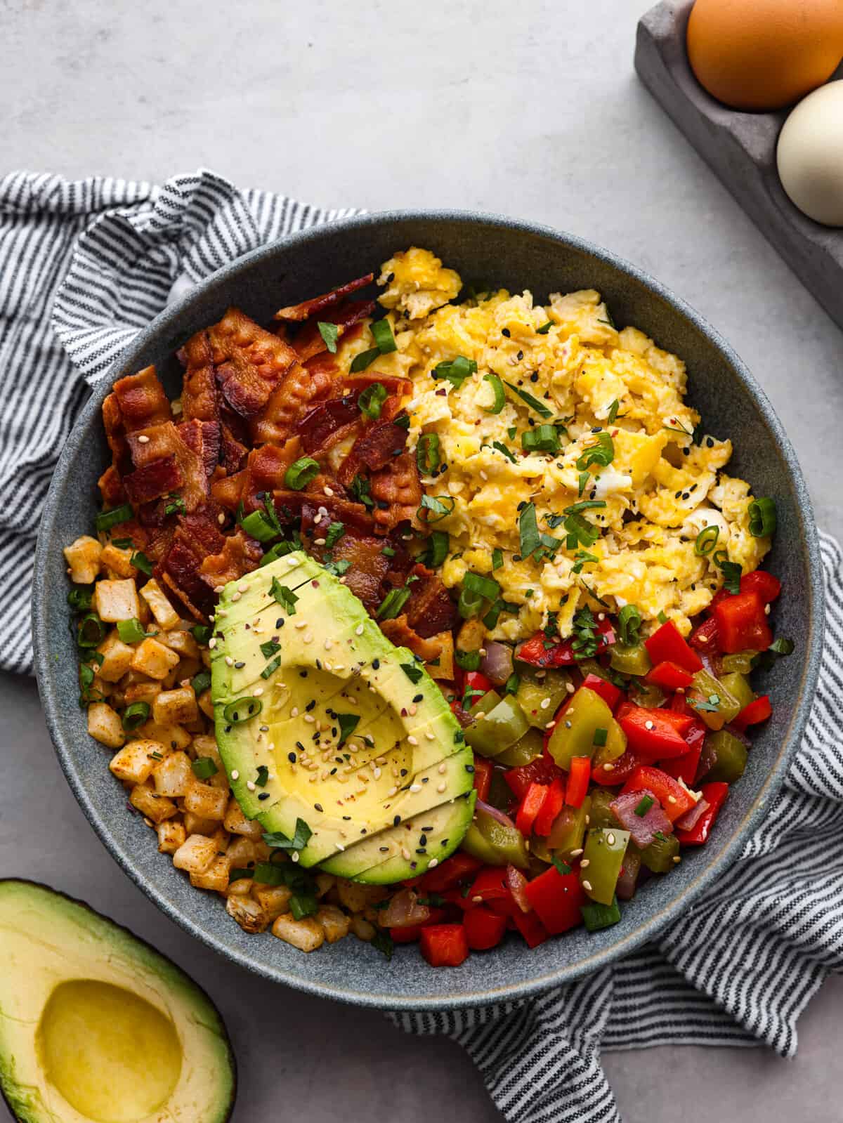 Savory Egg and Vegetable Breakfast Bowl