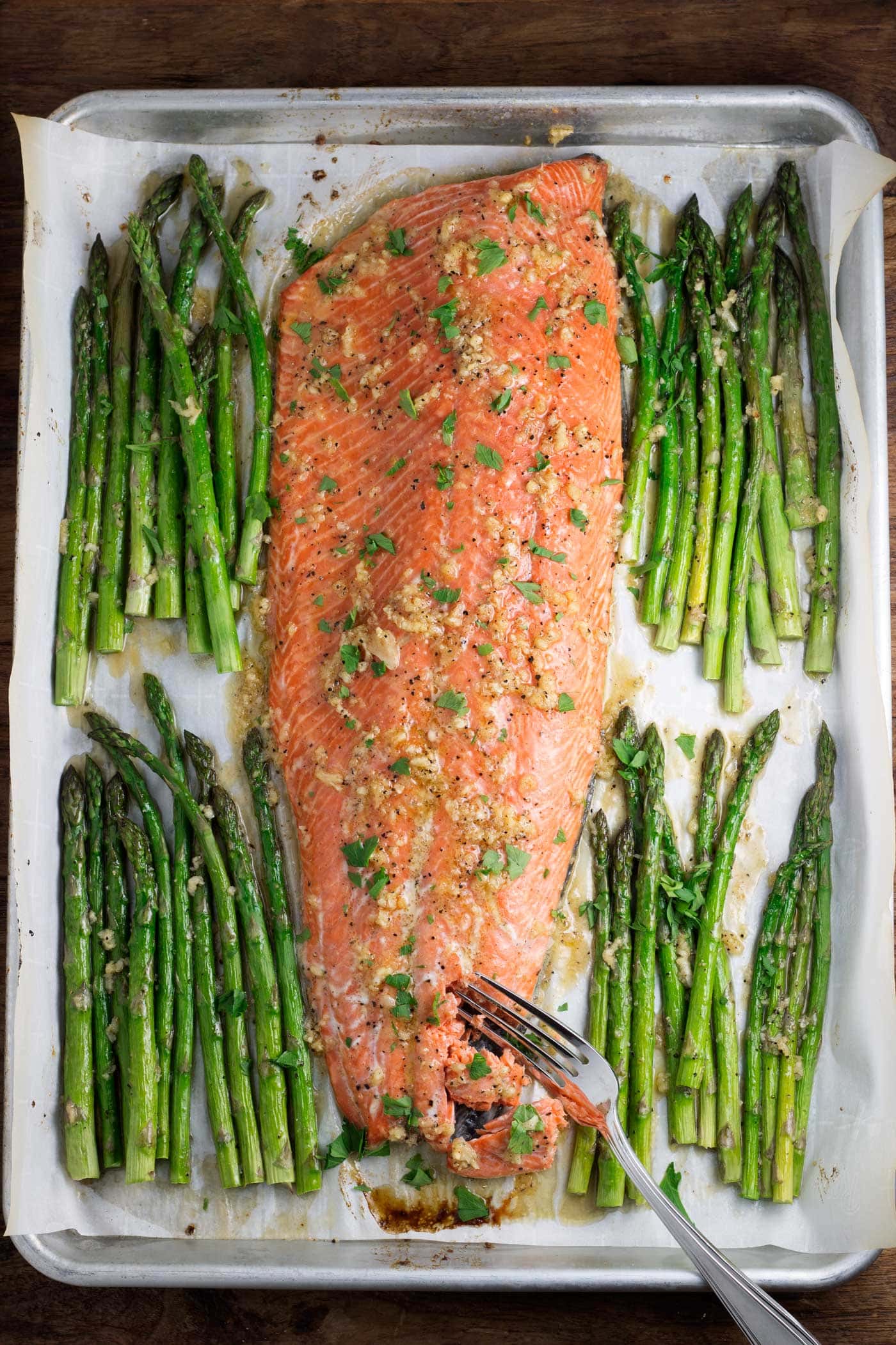 Baked Sockeye Salmon with Garlic-Caper Butter
