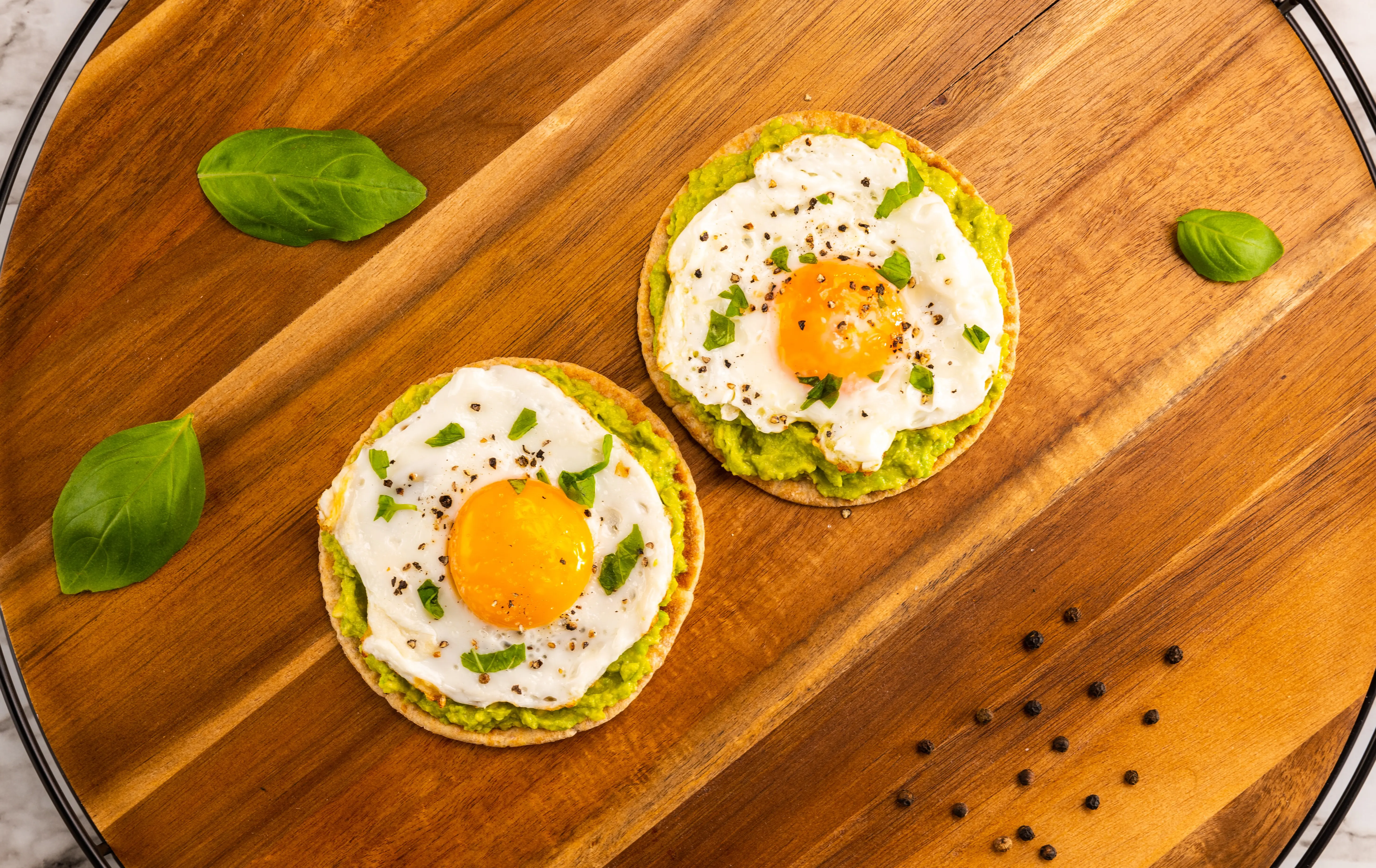 Avocado and Fried Egg on Keto Bread