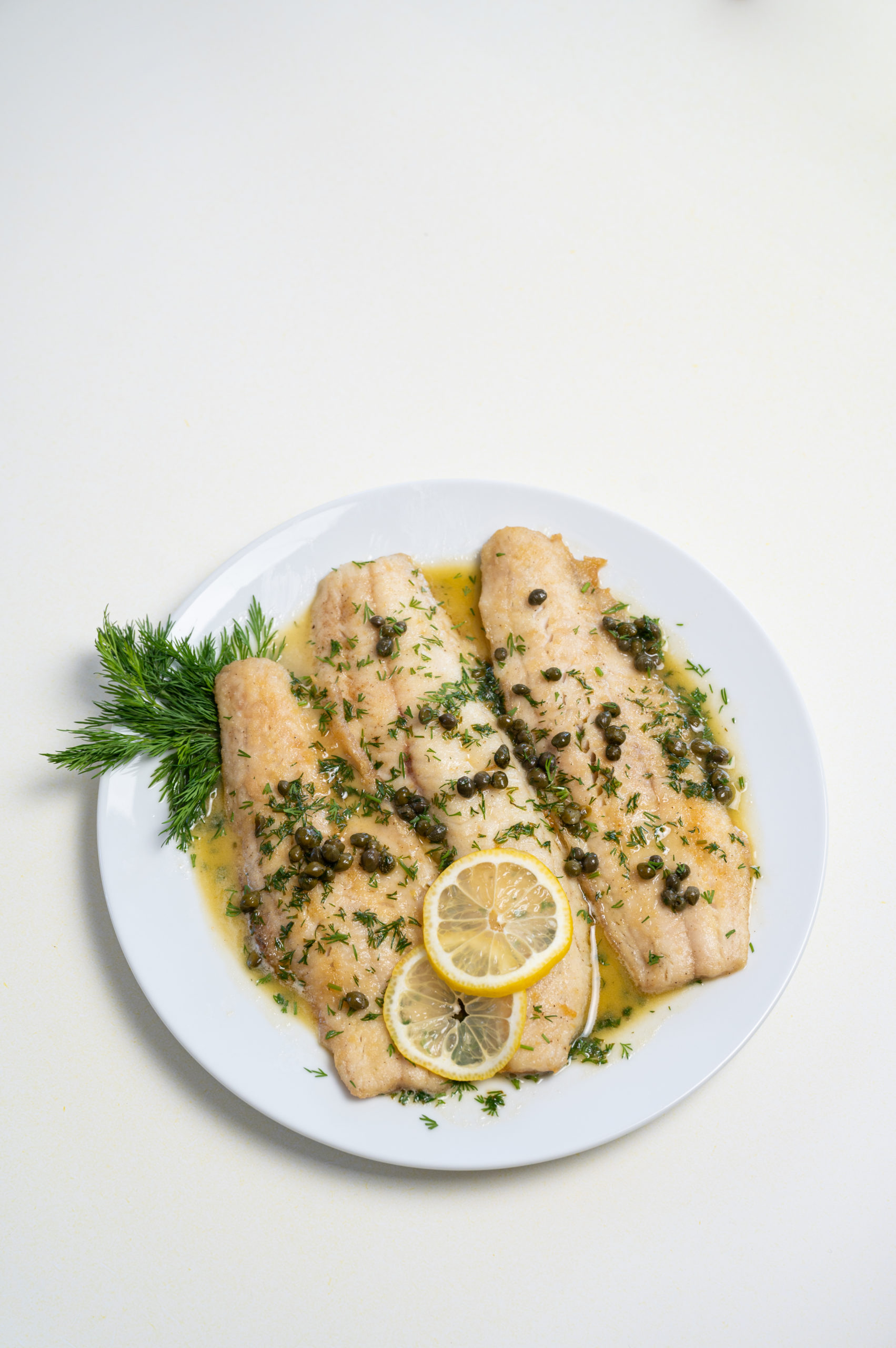 Pan-Seared Walleye with Dill Sauce