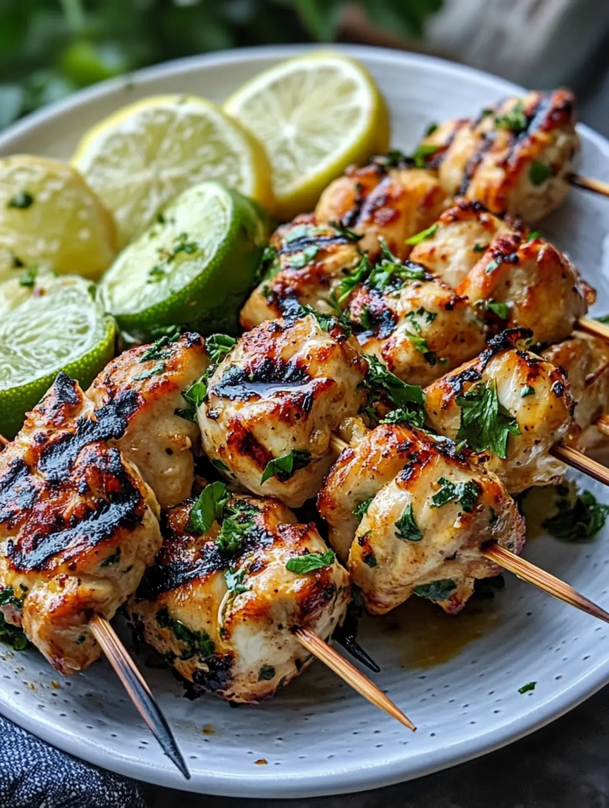 Tropical Coconut-Curry Vegetable Skewers with Lime