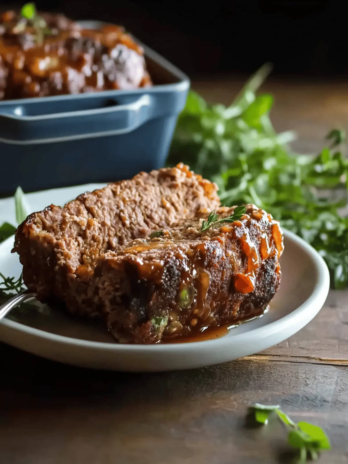 Mustard-Glazed Meatloaf with Herb Crust