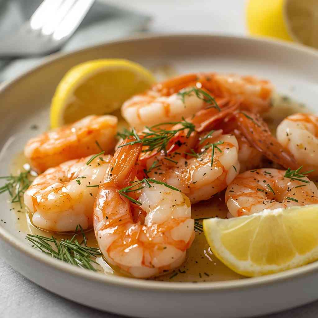 Sautéed Shrimp with Lemon-Dill Sauce