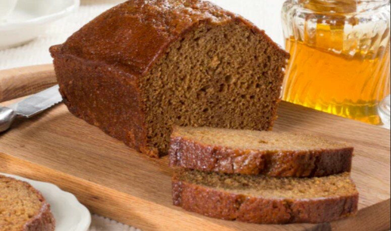 Lavender-Infused Honey Cake with Blueberries