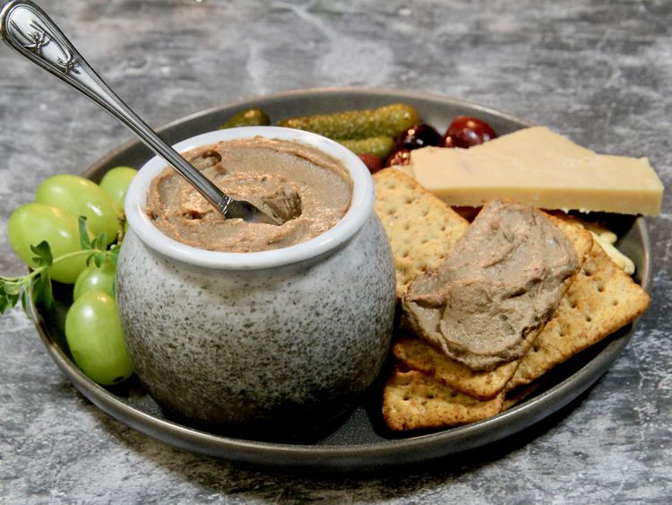 Ginger-Spiced Chicken Liver Pâté with Apple