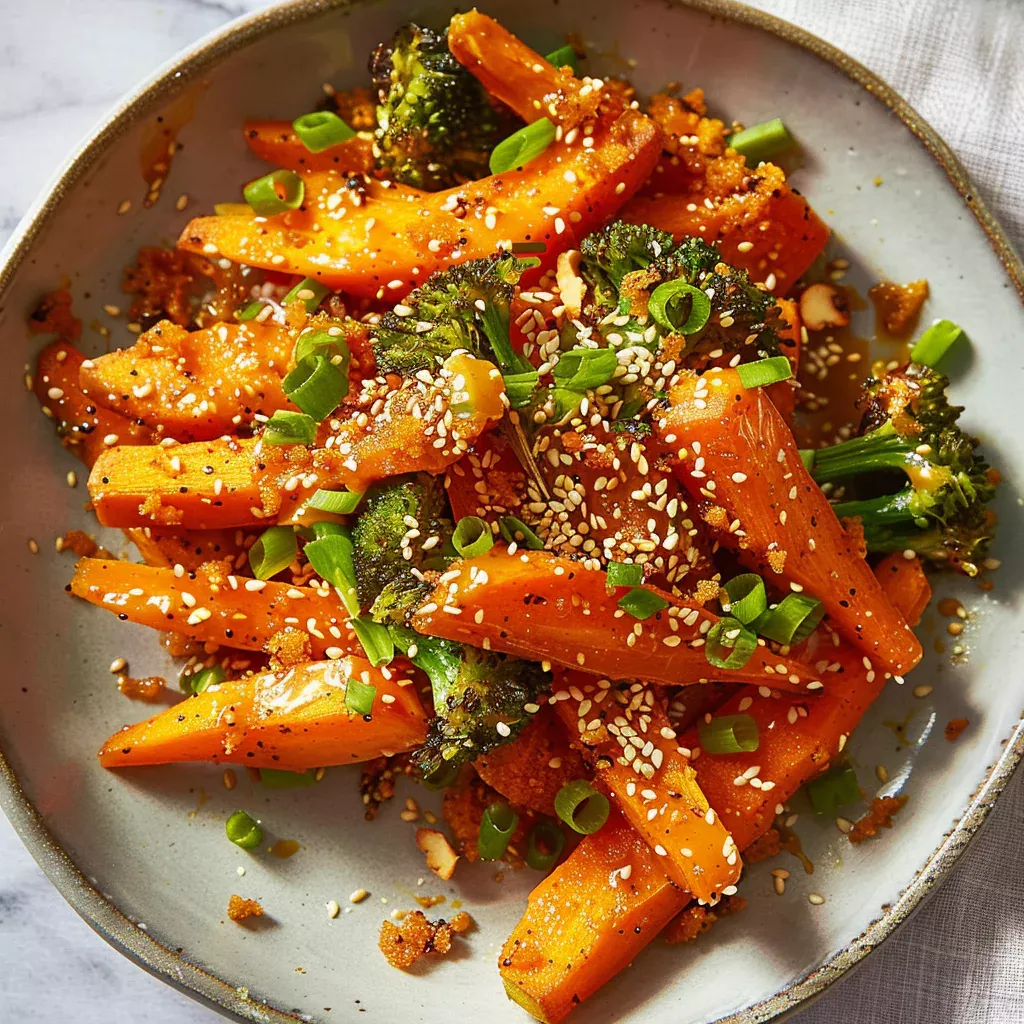 Miso-Glazed Carrot and Broccoli