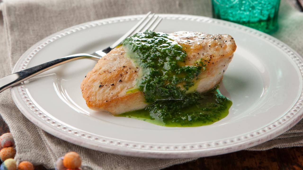 Pan-Seared Chicken with Lemon and Fresh Herb Sauce