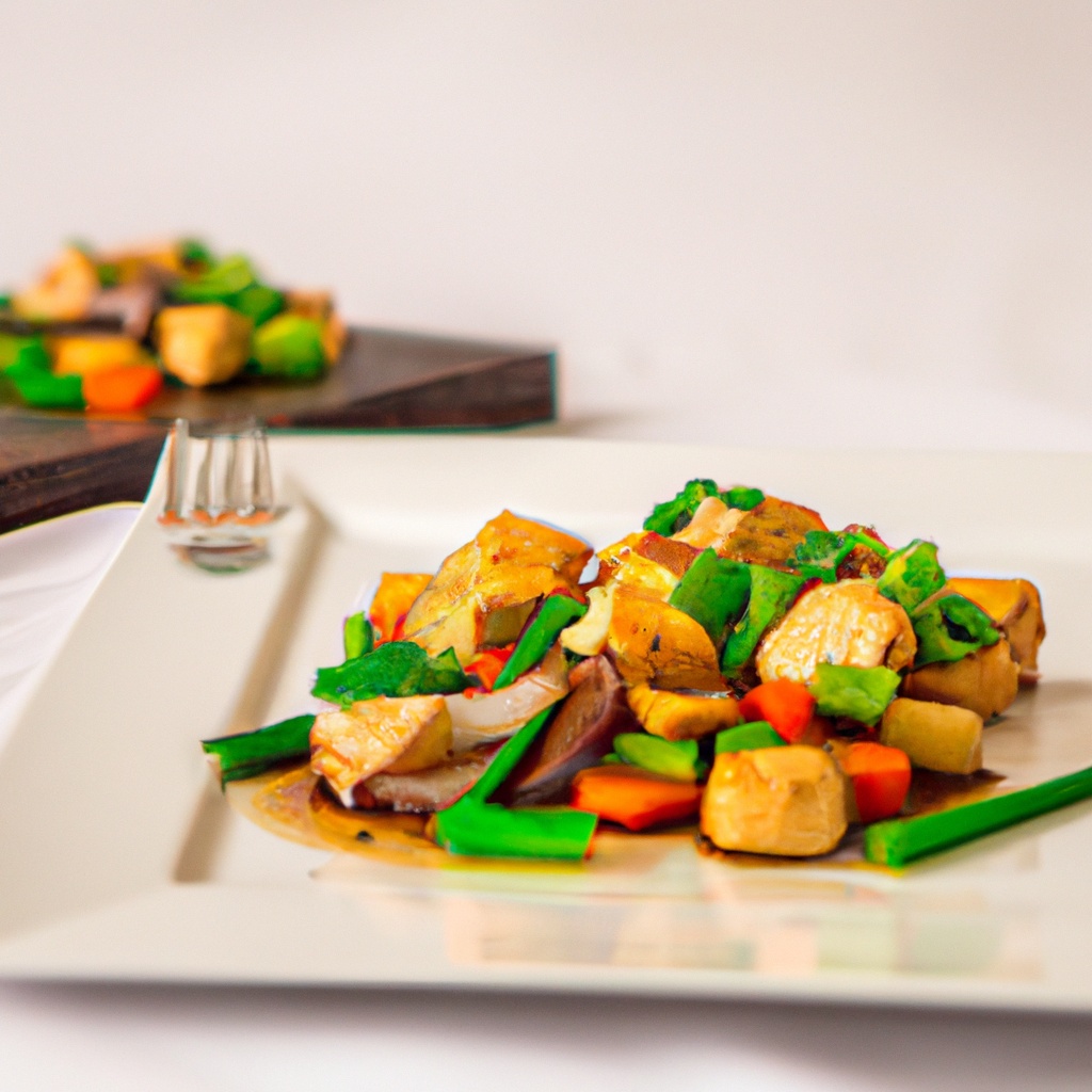 Stir-Fried Tofu with Chili and Mixed Vegetables
