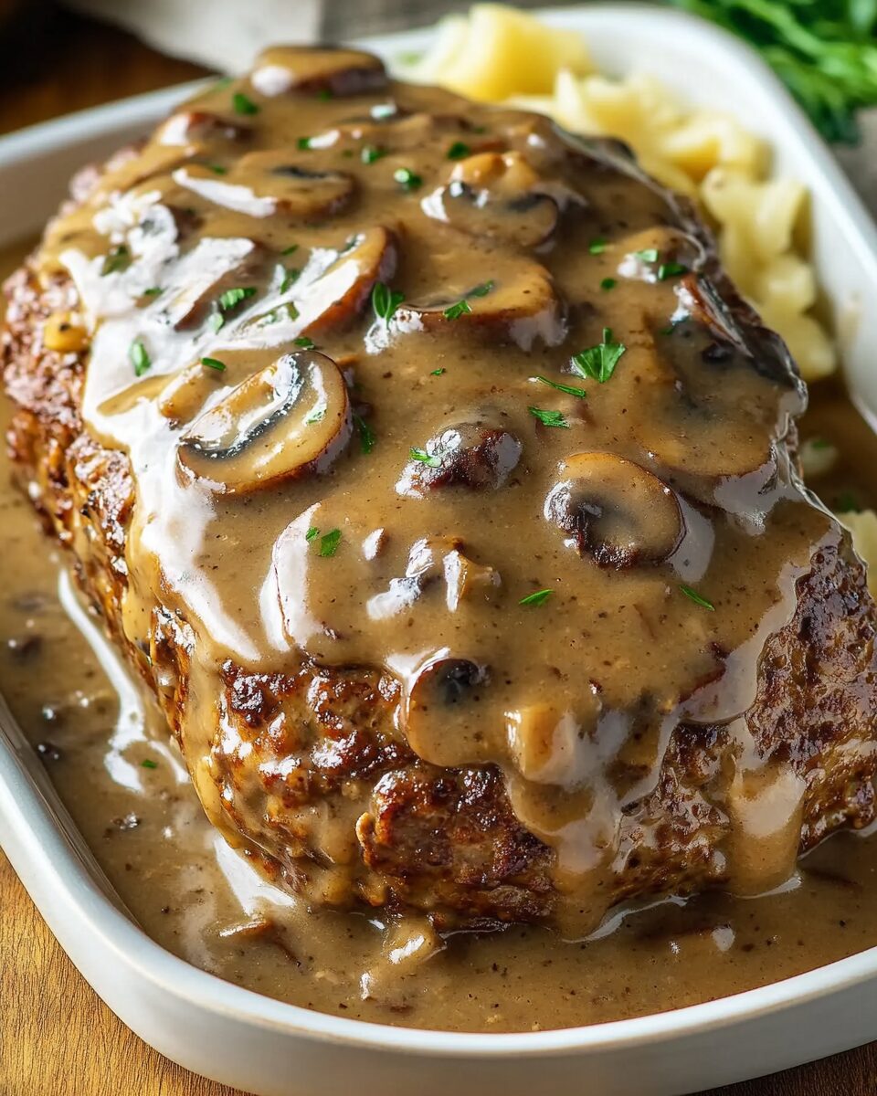Mushroom Gravy Meatloaf