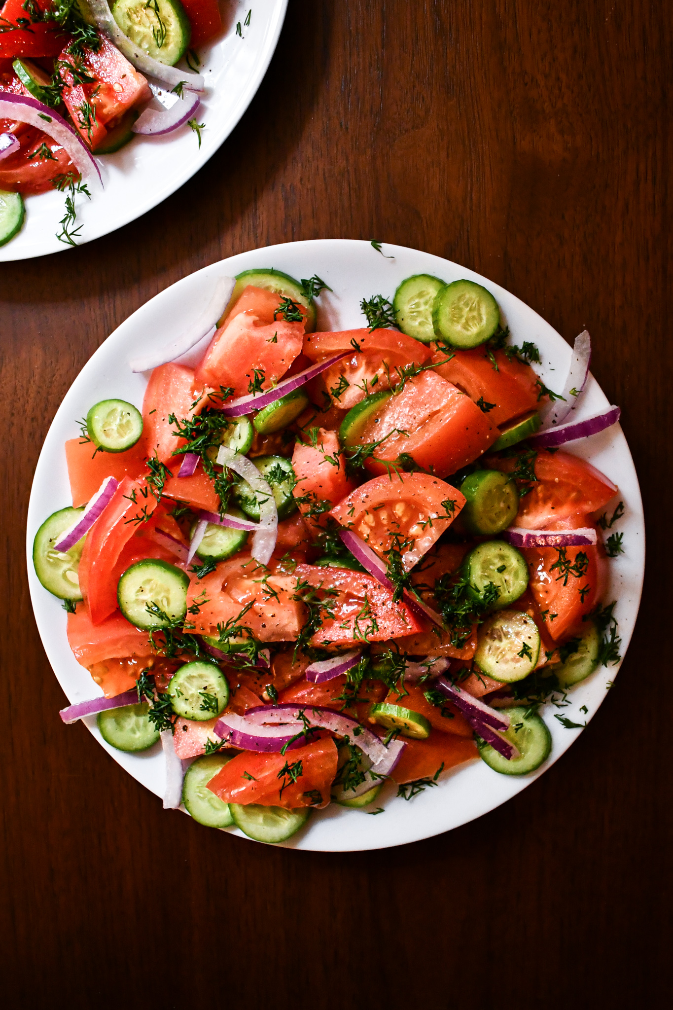 Cucumber-Tomato Salad with Dill