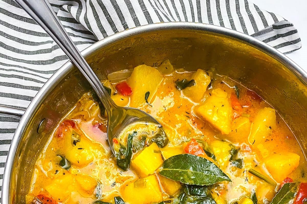 Slow-Cooked Yam and Egusi Stew