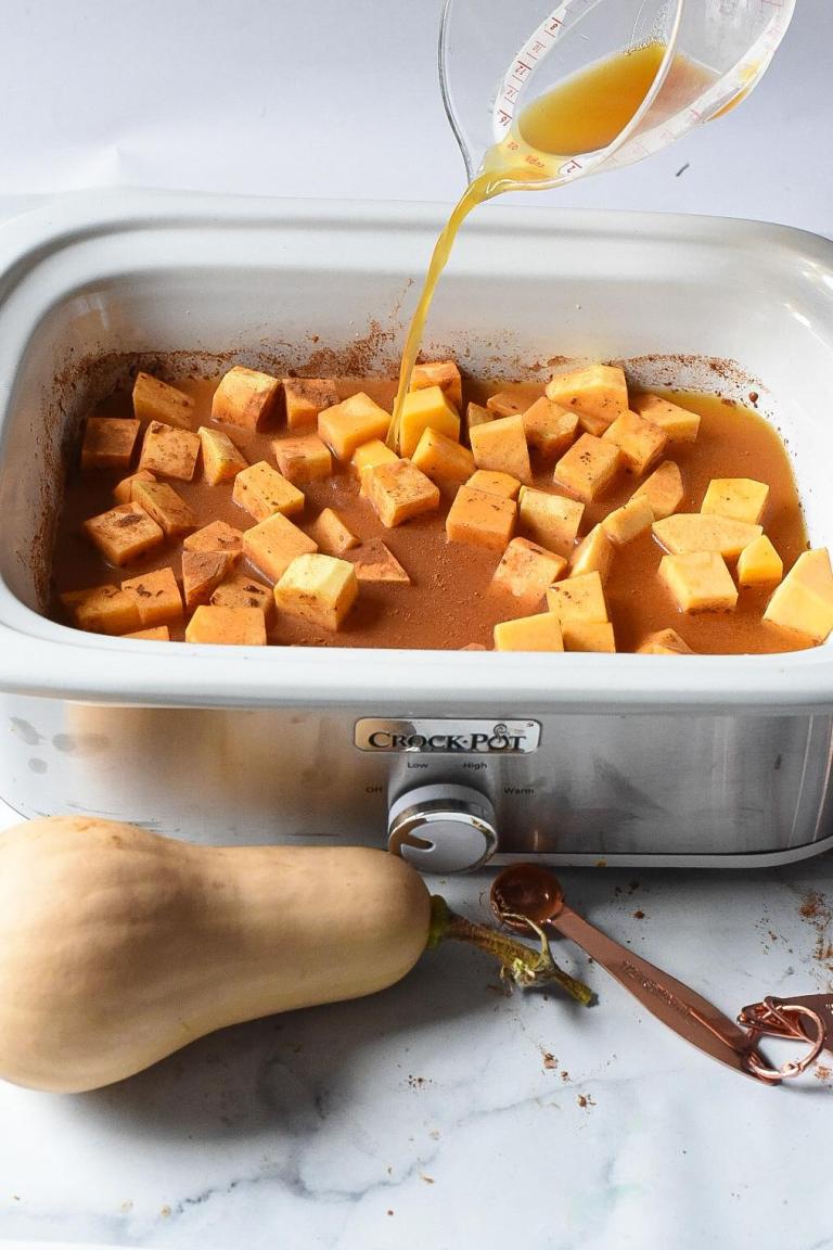 Braised Butternut Squash with Sage and Apple Cider