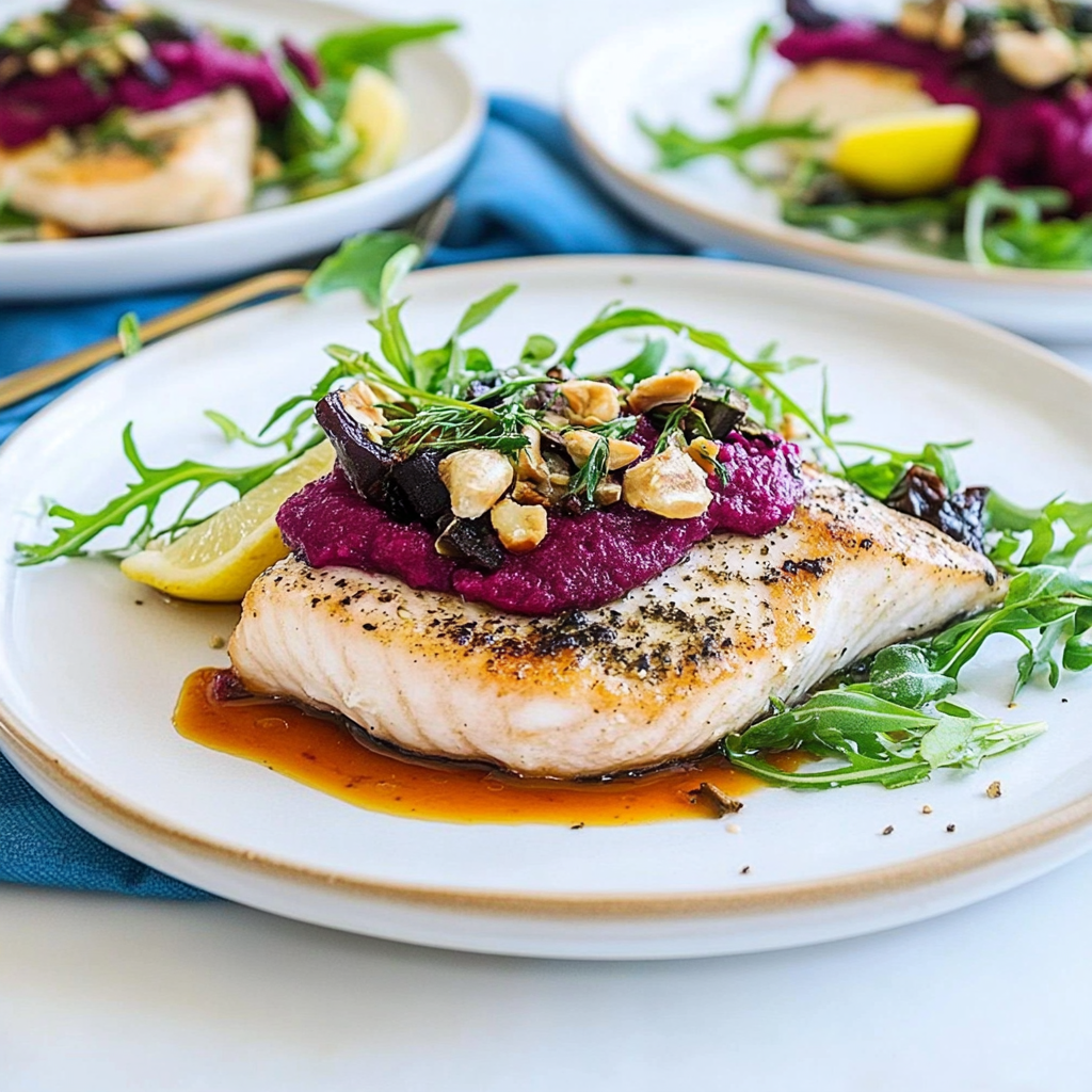 Pan-Seared Snapper with Kūmara Puree and Dill