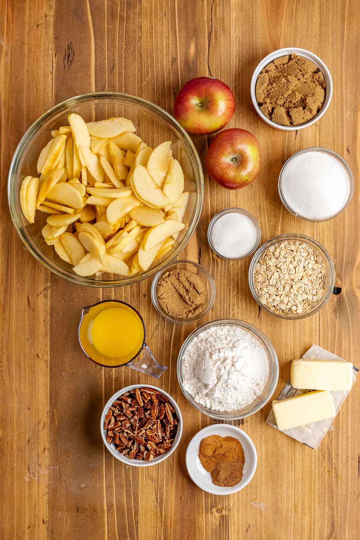 Caramel-Infused Apple Crisp with Pecan Topping
