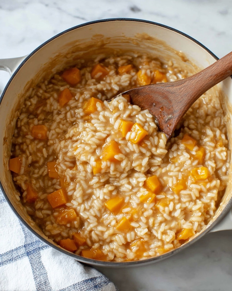 Saffron-Infused Butternut Squash Risotto
