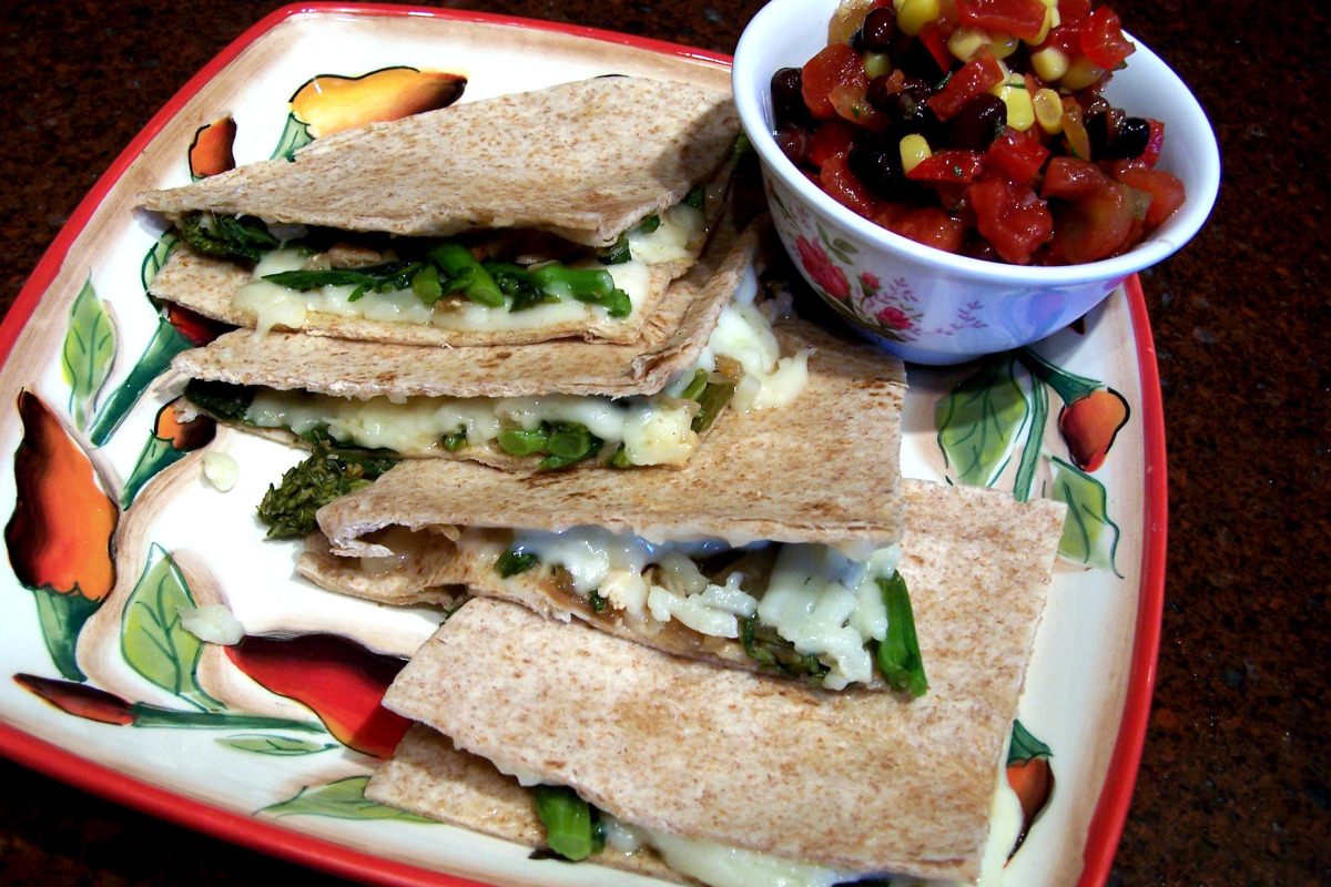 Cheesy Broccoli and Cheese Quesadillas