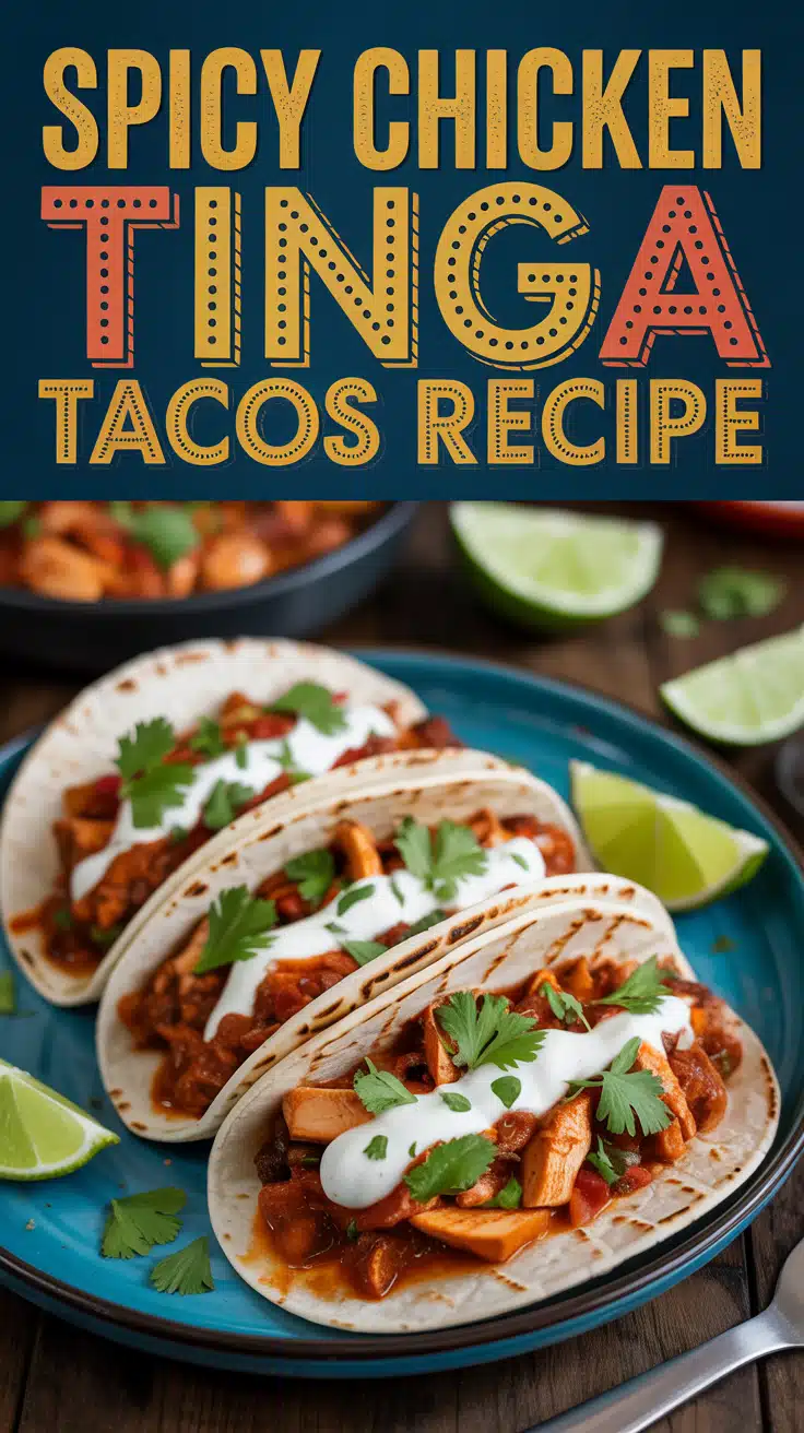 Spicy Chicken Tinga Tacos