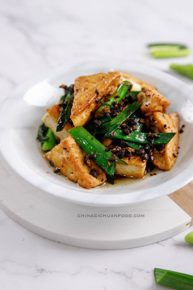 Sichuan Pepper-Charred Tofu with Fermented Black Beans